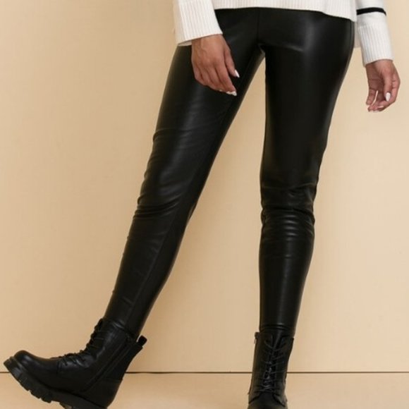 NWT Faux Leather Leggings - Picture 1 of 6